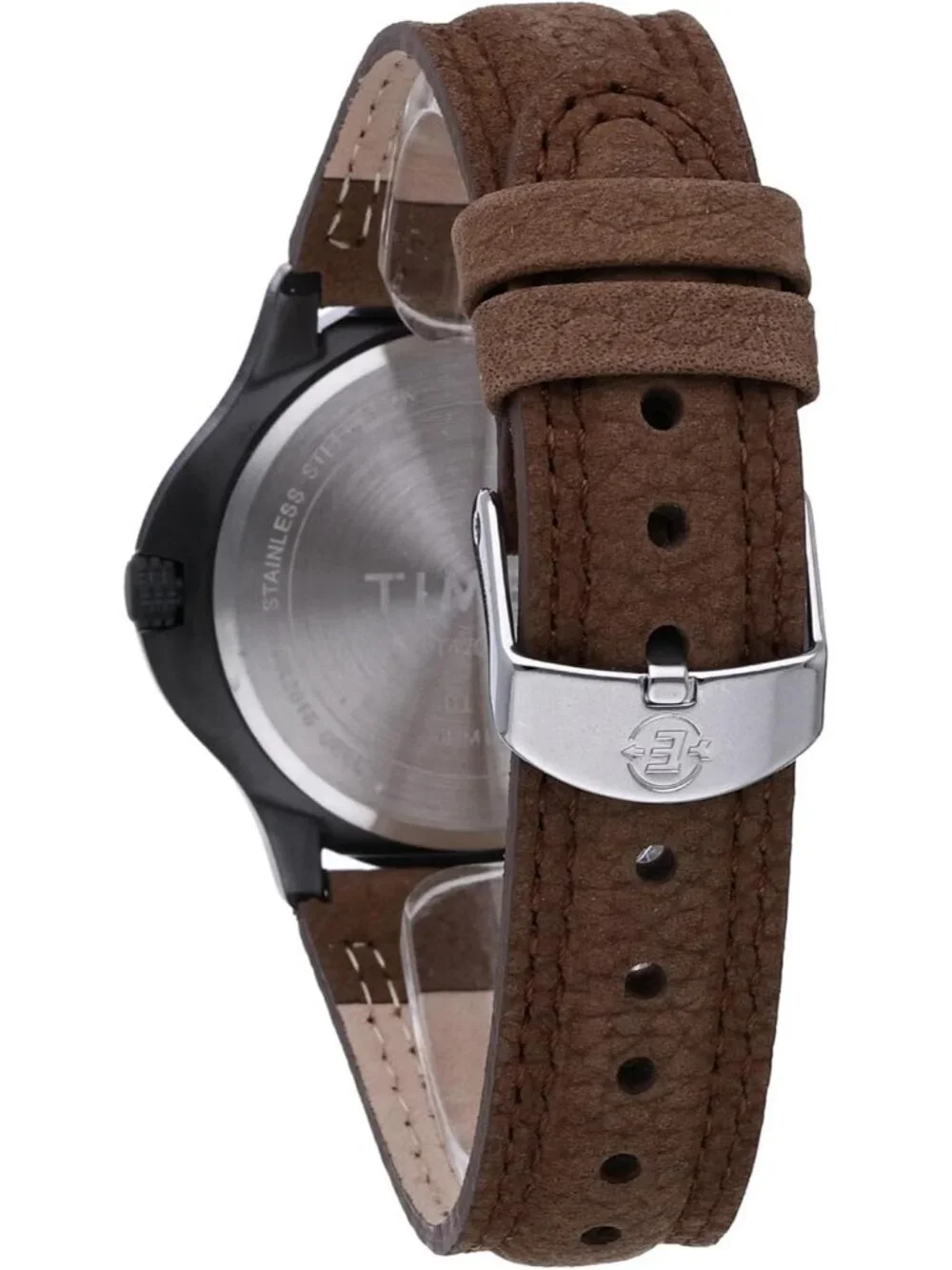 Men's Brown Green Expedition Metal Field Water Resistance Rugged Outdoor Watch